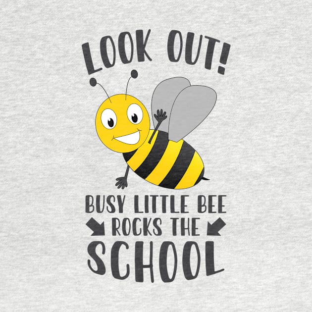 Look out! Busy little bee rocks the school by Die Designwerkstatt